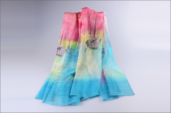 防曬絲巾 真絲圍巾 圍巾批發 女士圍巾