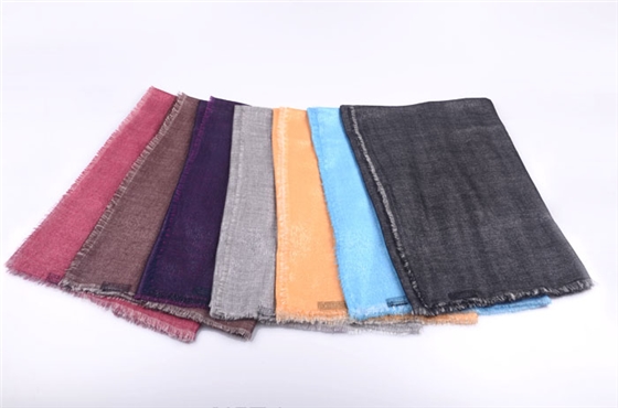 羊絨圍巾 素色圍巾 金銀絲雙層圍巾 圍巾定制