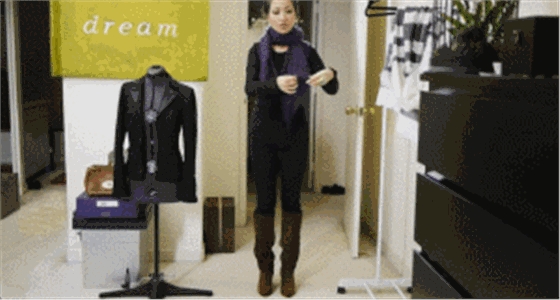 圍巾的系法 秋冬圍巾