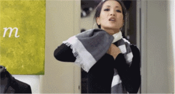 圍巾的系法 秋冬圍巾