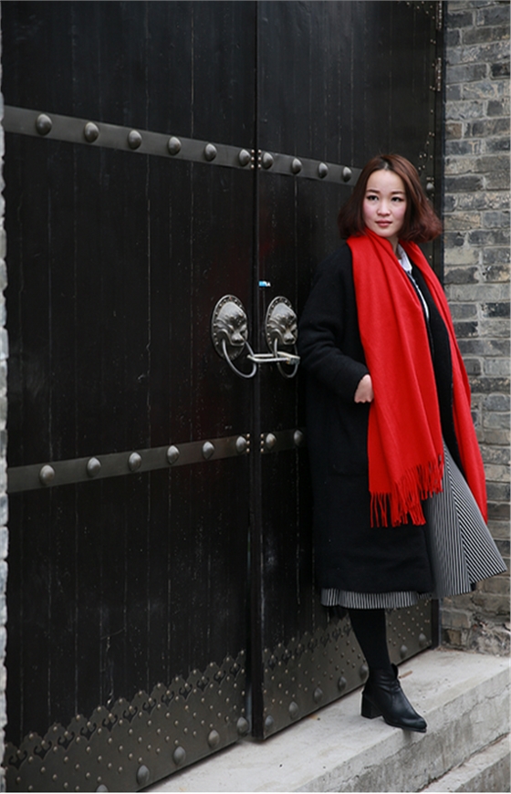 年會(huì)紅色圍巾