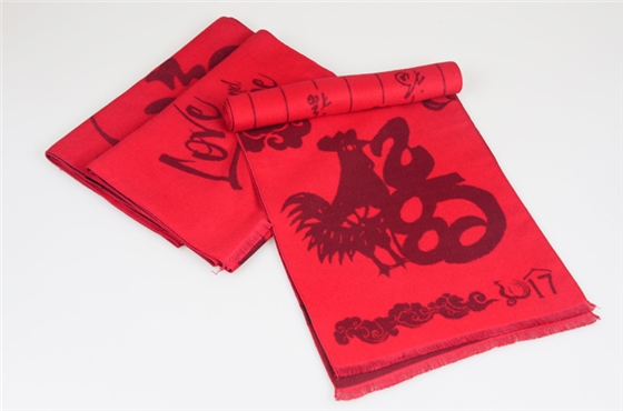 雞年福字圍巾 雞年福字圍巾