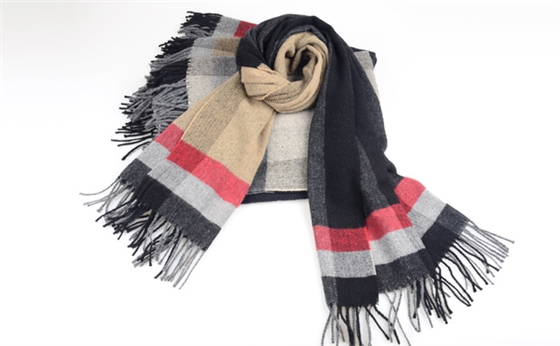 格子羊毛圍巾