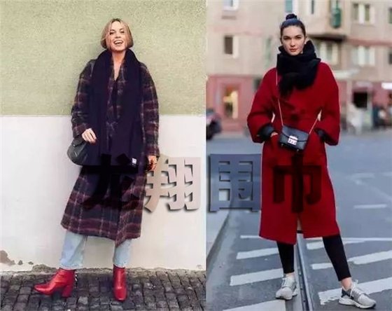 圍巾上身效果圖 圍巾上身效果圖