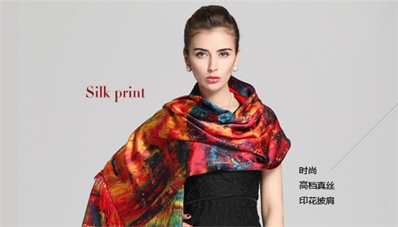 夏季女士真絲披肩 夏季女士真絲披肩