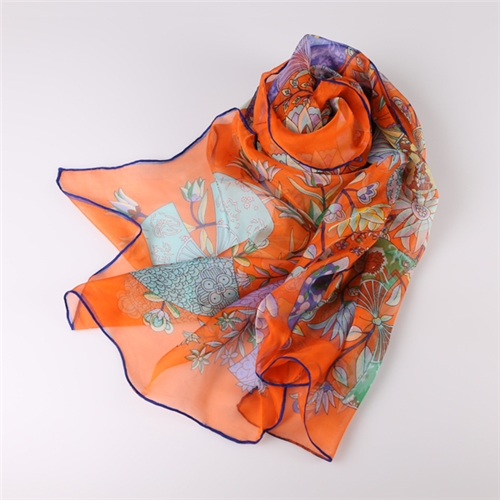 新款印花絲巾