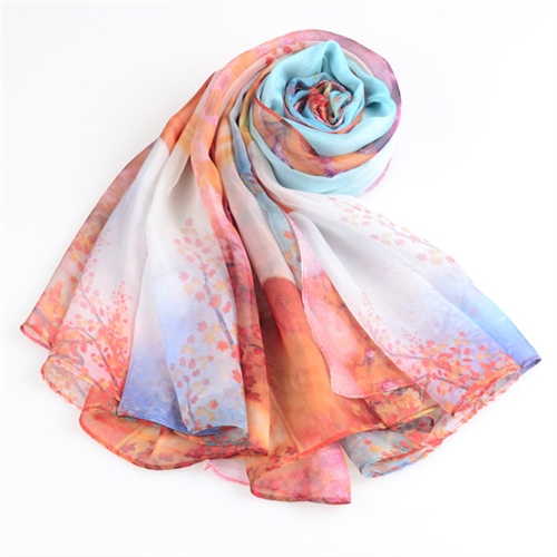 婦女節雪紡絲巾