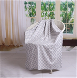 千鳥格真絲毯子