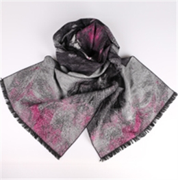 油畫藝術提花圍巾