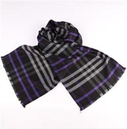 男士經典格子圍巾