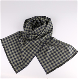 格子真絲圍巾