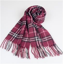 羊毛格子圍巾