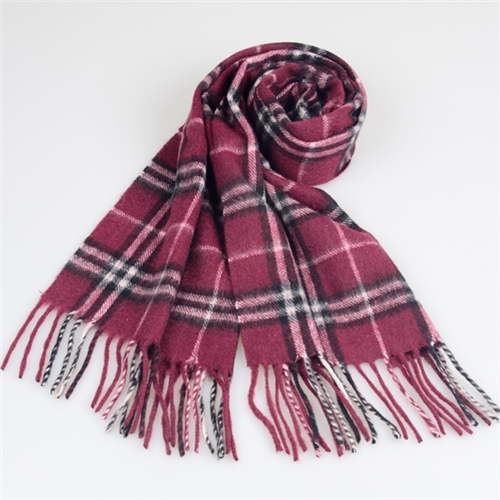 羊毛格子圍巾