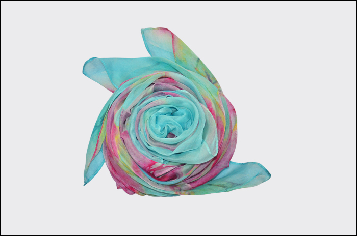 時尚印花圍巾 真絲圍巾 女士圍巾