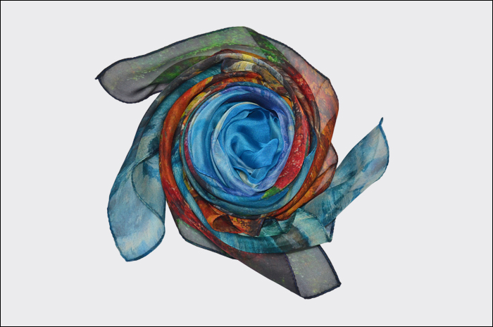 印花圍巾 真絲圍巾 圍巾批發