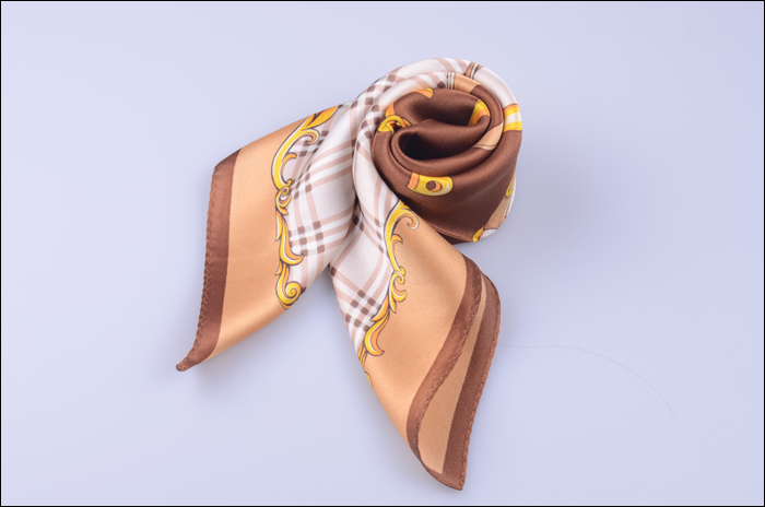 真絲圍巾 印花圍巾 女士小方巾