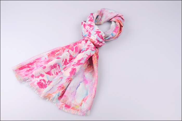 羊毛圍巾 羊毛噴繪披肩 圍巾披肩 圍巾批發