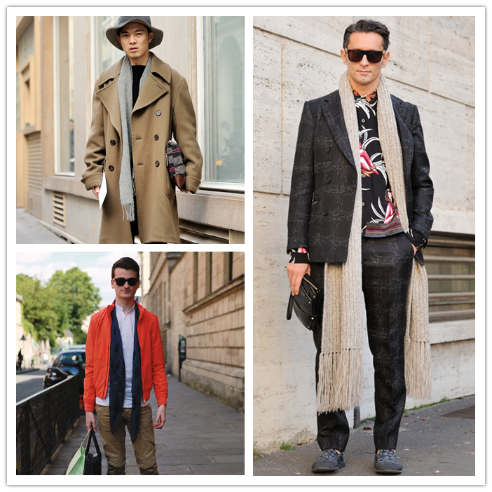 男士長款圍巾垂掛式 男士長款圍巾垂掛式