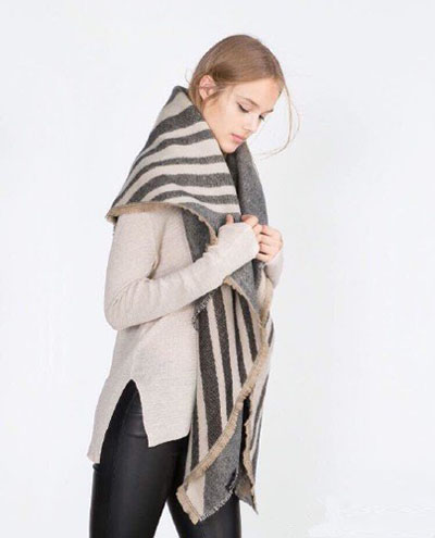 條紋圍巾 圍巾定制 圍巾廠家
