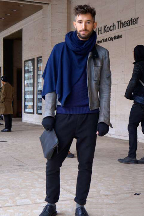 2015秋冬男士圍巾