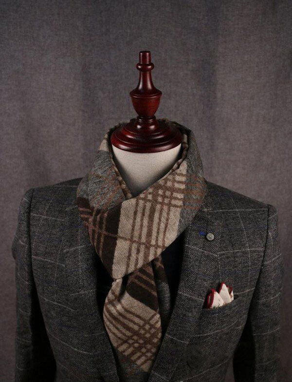男士圍巾搭配1 男士圍巾搭配1
