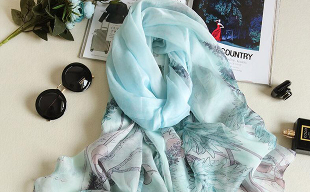 真絲圍巾