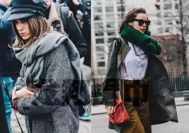 圍巾上身效果圖 圍巾上身效果圖