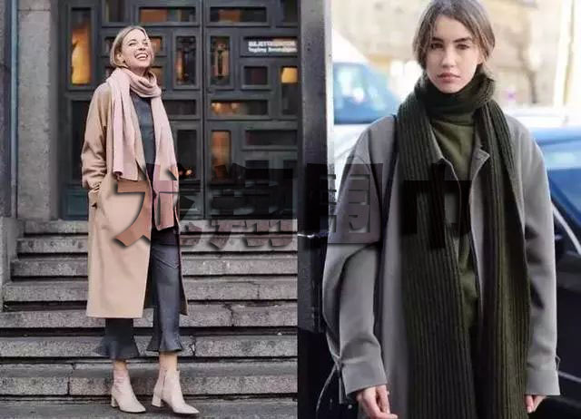 圍巾上身效果圖 圍巾上身效果圖