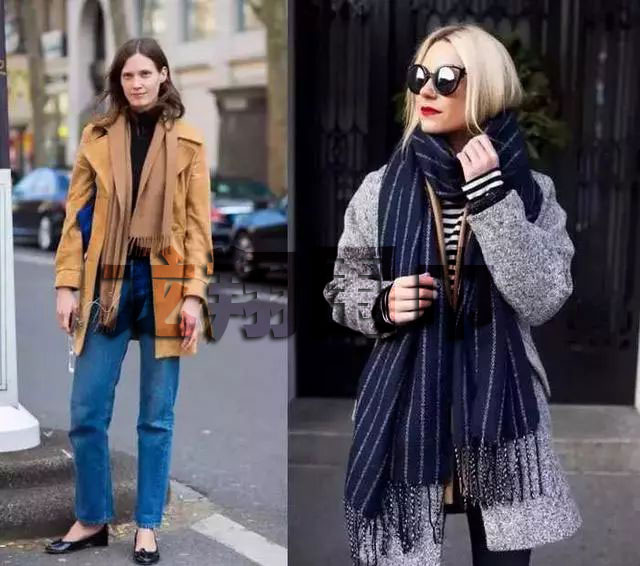 圍巾上身效果圖 圍巾上身效果圖