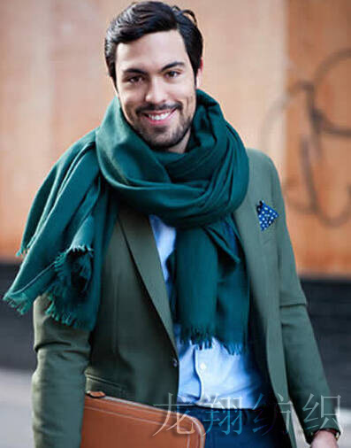 男士流蘇圍巾