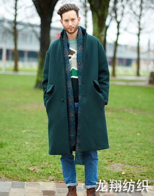 流行男士長圍巾