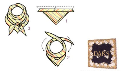 絲巾系法牛仔結 絲巾系法牛仔結