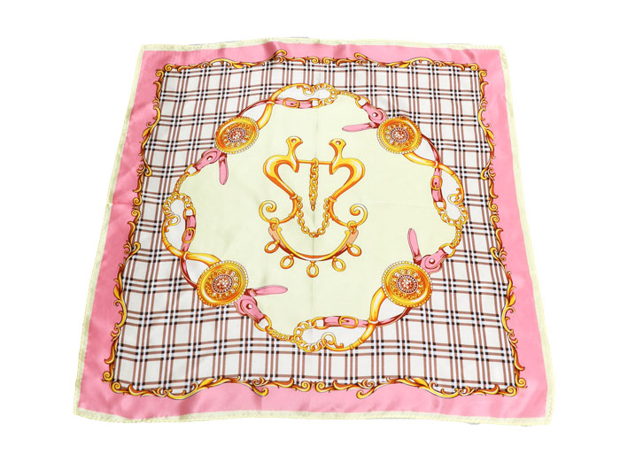 格紋誘粉小方巾細(xì)節(jié)圖