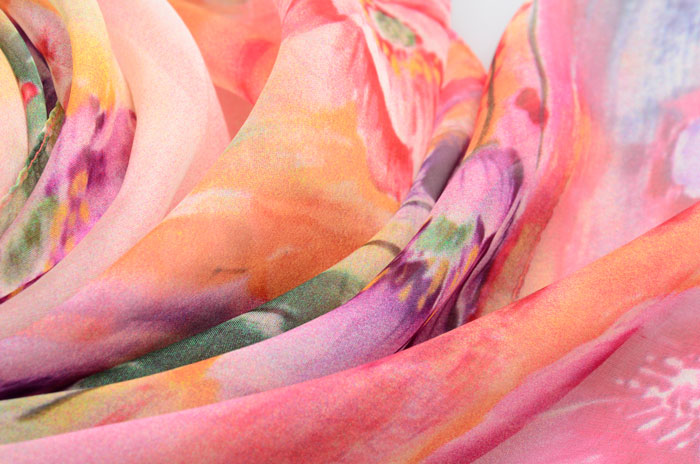 春華秋實絲巾細節圖 春華秋實絲巾細節圖