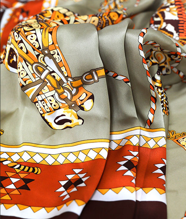 真絲絲巾材質(zhì)圖