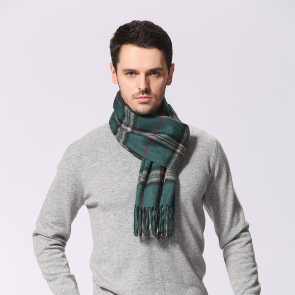 時尚格子男士圍巾 羊絨圍巾 色織圍巾 圍巾OEM定制 時尚格子男士圍巾 羊絨圍巾 色織圍巾 圍巾OEM定制