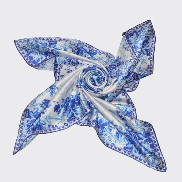 青花瓷印花圍巾 青花瓷印花圍巾