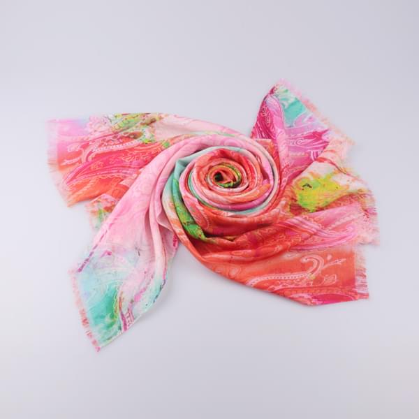 春秋新款羊毛披肩羊毛噴繪圍巾 圍巾批發 春秋新款羊毛披肩羊毛噴繪圍巾 圍巾批發