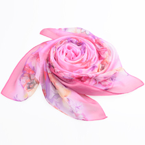 新款女士雪紡印花圍巾